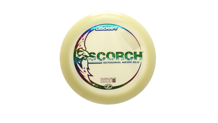 Discraft Mega Glo Z Scorch Distance Driver Front View