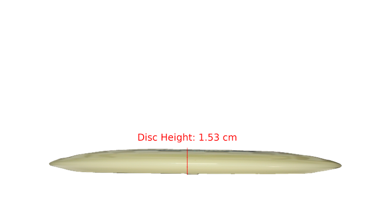 Discraft Mega Glo Z Scorch Distance Driver Profile View