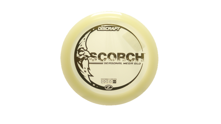 Discraft Mega Glo Z Scorch Distance Driver Front View
