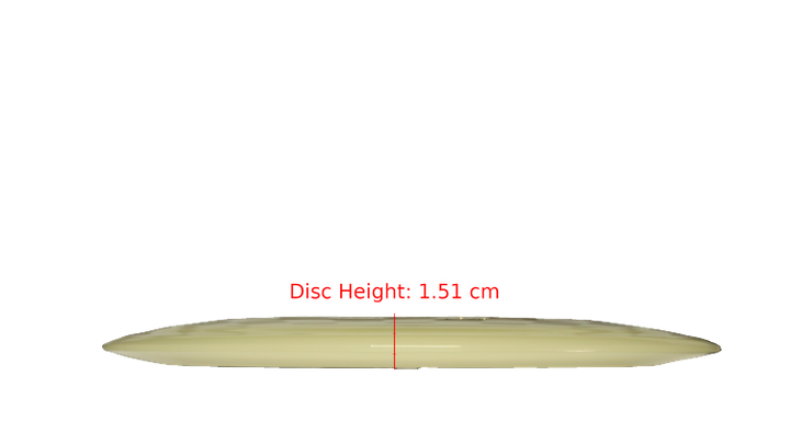 Discraft Mega Glo Z Scorch Distance Driver Profile View