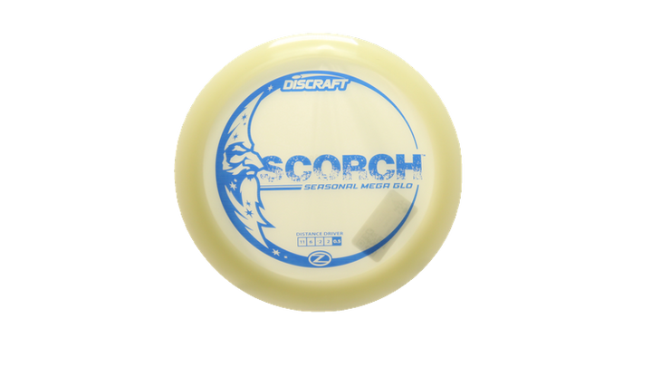 Discraft Mega Glo Z Scorch Distance Driver Front View