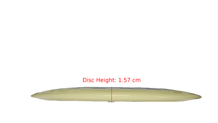 Discraft Mega Glo Z Scorch Distance Driver Profile View
