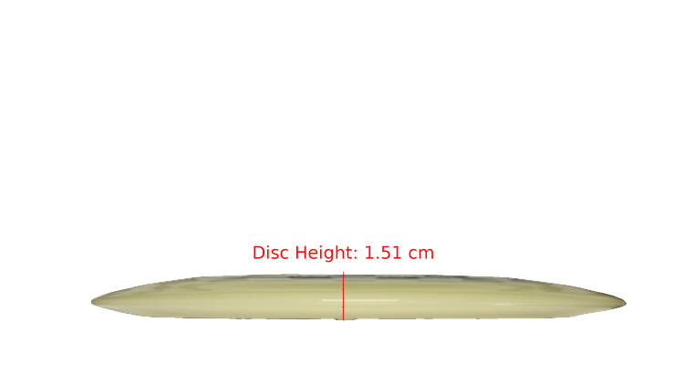 Discraft Mega Glo Z Scorch Distance Driver Profile View