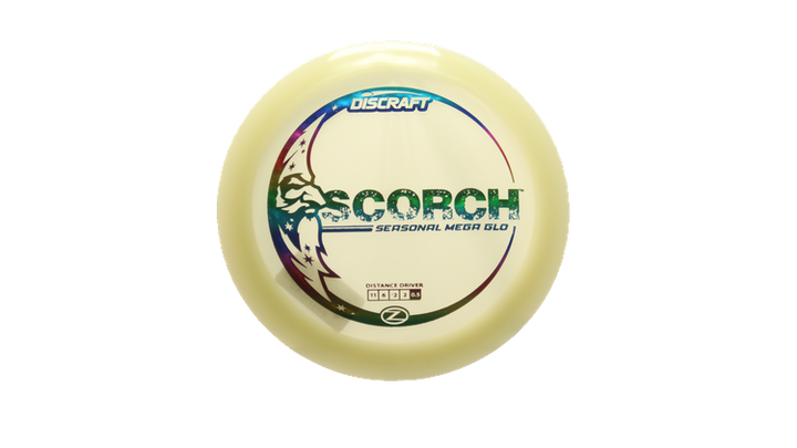 Discraft Mega Glo Z Scorch Distance Driver Front View