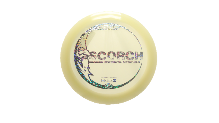 Discraft Mega Glo Z Scorch Distance Driver Front View