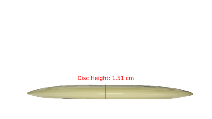 Discraft Mega Glo Z Scorch Distance Driver Profile View