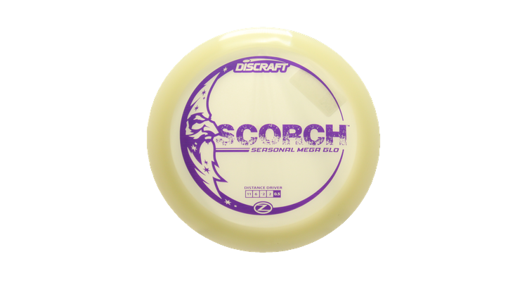 Discraft Mega Glo Z Scorch Distance Driver Front View