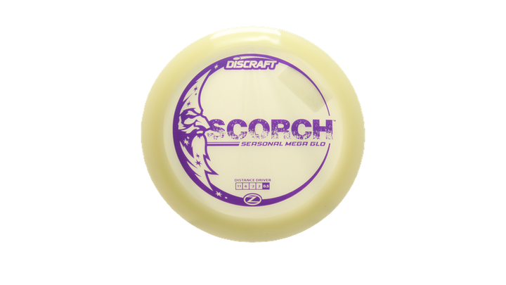 Discraft Mega Glo Z Scorch Distance Driver Front View