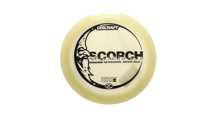 Discraft Mega Glo Z Scorch Distance Driver Front View