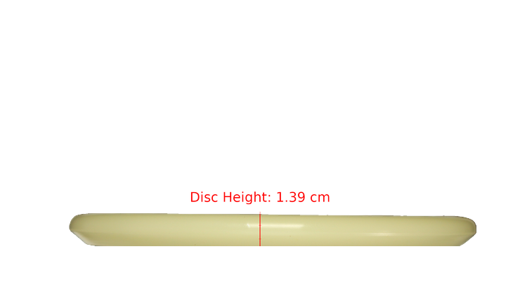 Discraft Mega Glo Z Zone Putter Profile View