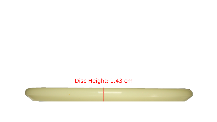 Discraft Mega Glo Z Zone Putter Profile View