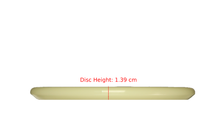 Discraft Mega Glo Z Zone Putter Profile View