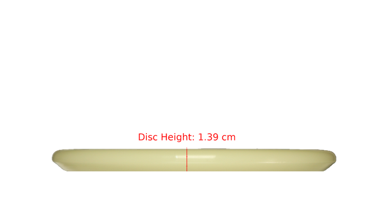 Discraft Mega Glo Z Zone Putter Profile View