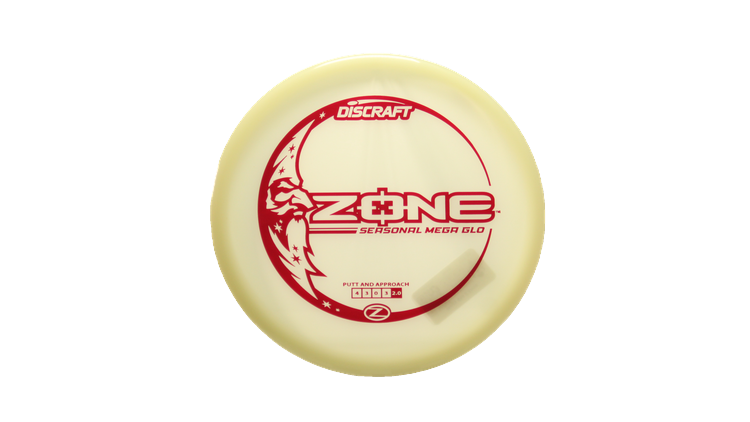 Discraft Mega Glo Z Zone Putter Front View