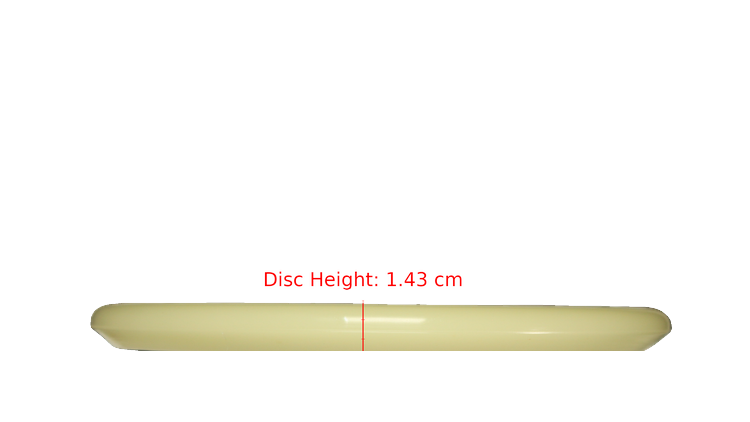 Discraft Mega Glo Z Zone Putter Profile View