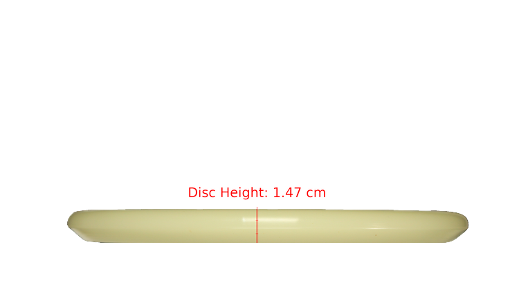 Discraft Mega Glo Z Zone Putter Profile View