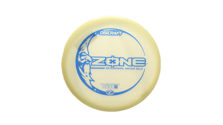 Discraft Mega Glo Z Zone Putter Front View