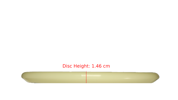 Discraft Mega Glo Z Zone Putter Profile View