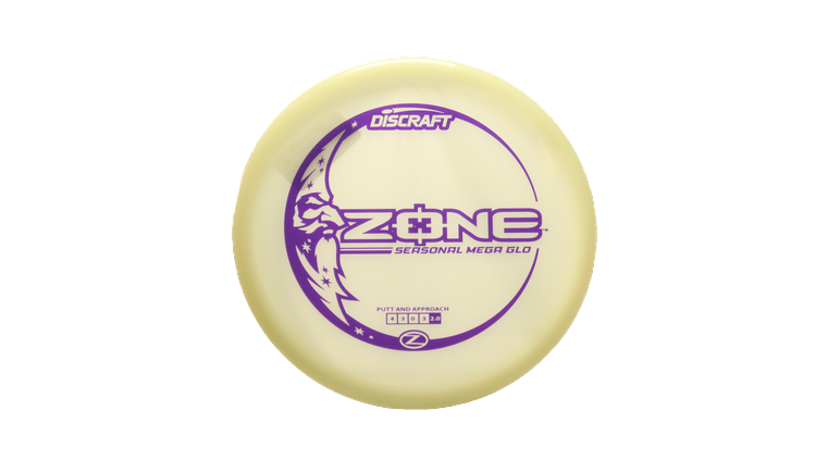 Discraft Mega Glo Z Zone Putter Front View