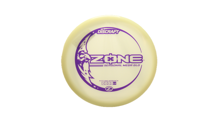 Discraft Mega Glo Z Zone Putter Front View