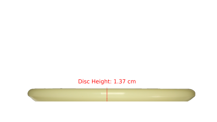 Discraft Mega Glo Z Zone Putter Profile View