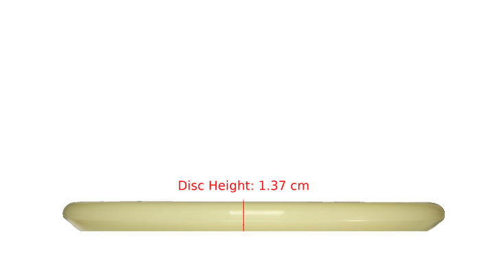 Discraft Mega Glo Z Zone Putter Profile View