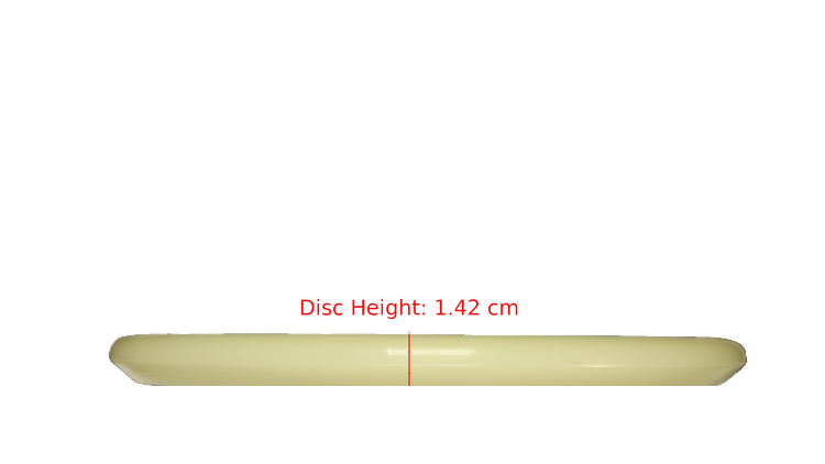 Discraft Mega Glo Z Zone Putter Profile View