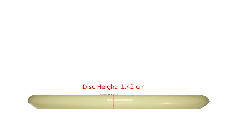 Discraft Mega Glo Z Zone Putter Profile View