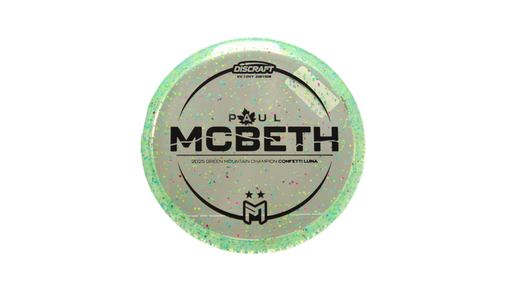 Discraft Z Confetti Luna Putter Front View