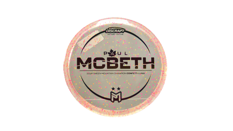 Discraft Z Confetti Luna Putter Front View