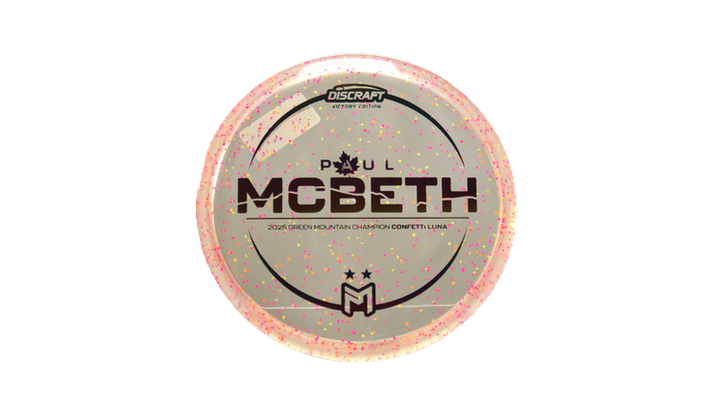 Discraft Z Confetti Luna Putter Front View