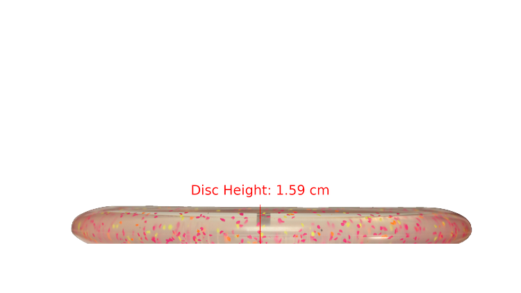 Discraft Z Confetti Luna Putter Profile View