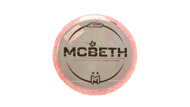 Discraft Z Confetti Luna Putter Front View