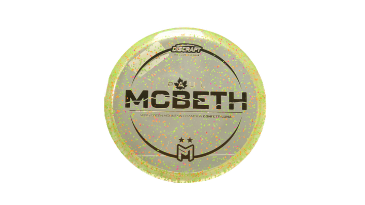 Discraft Z Confetti Luna Putter Front View