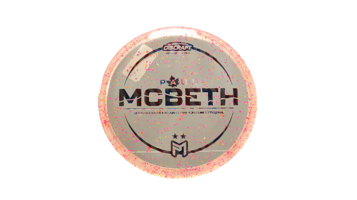 Discraft Z Confetti Luna Putter Front View