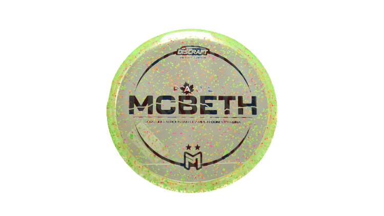 Discraft Z Confetti Luna Putter Front View