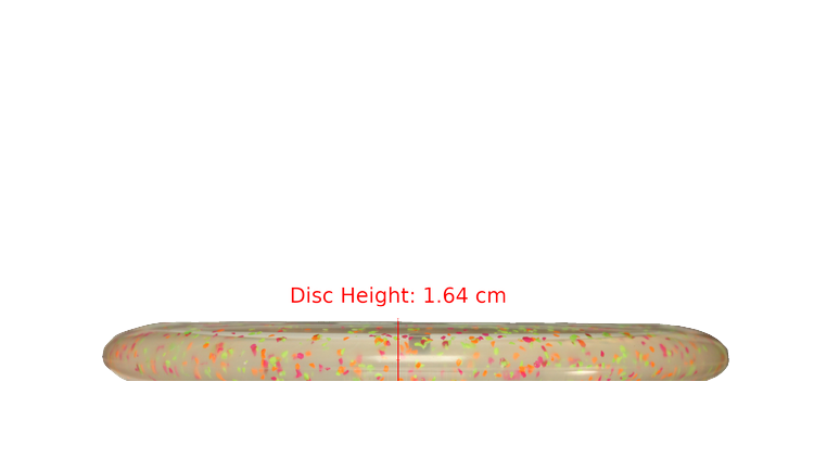 Discraft Z Confetti Luna Putter Profile View