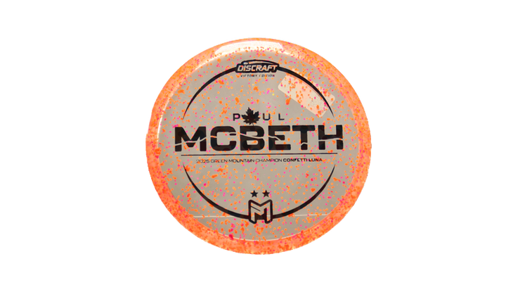 Discraft Z Confetti Luna Putter Front View