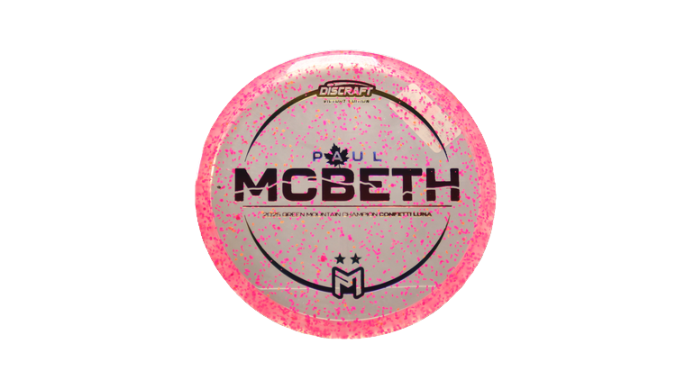 Discraft Z Confetti Luna Putter Front View