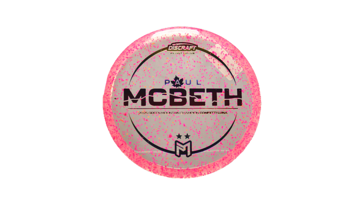 Discraft Z Confetti Luna Putter Front View