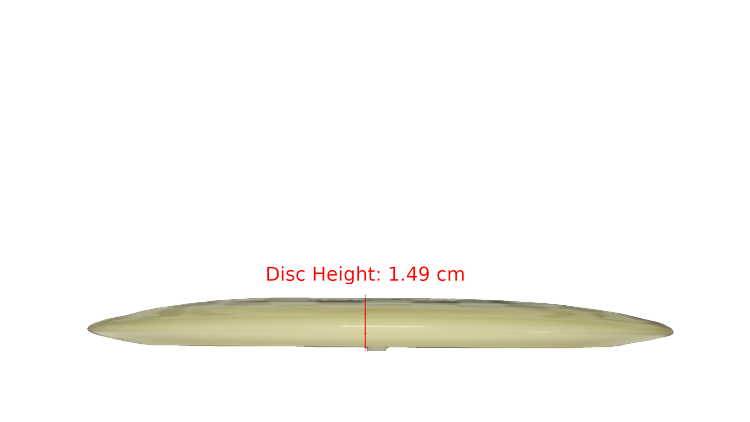 Discraft Mega Glo Z Scorch Distance Driver Profile View