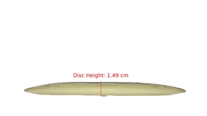 Discraft Mega Glo Z Scorch Distance Driver Profile View