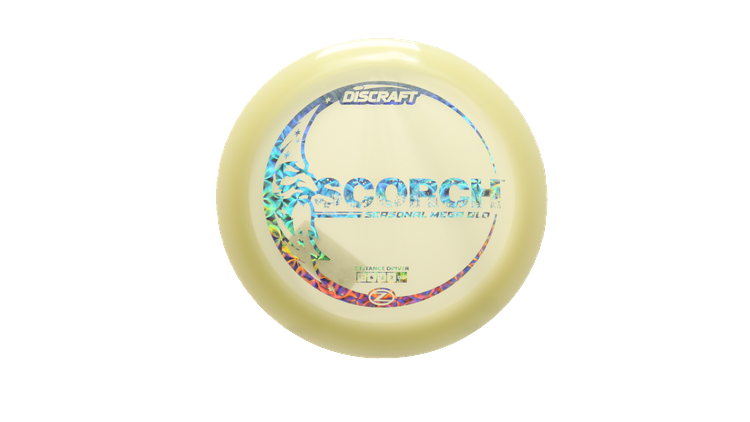 Discraft Mega Glo Z Scorch Distance Driver Front View