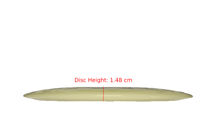 Discraft Mega Glo Z Scorch Distance Driver Profile View