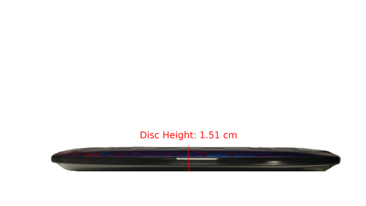 Discraft Honeycomb Full Foil SuperColor Buzzz Midrange Profile View