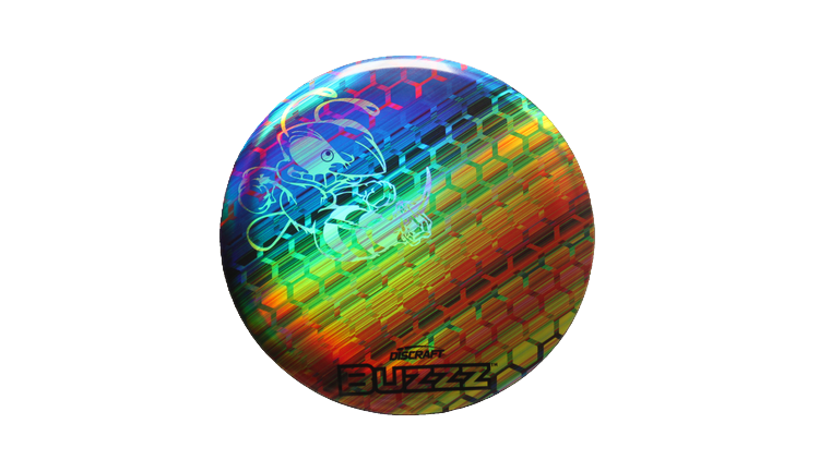 Discraft Honeycomb Full Foil SuperColor Buzzz Midrange Front View