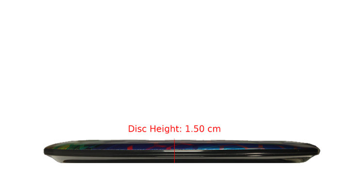 Discraft Honeycomb Full Foil SuperColor Buzzz Midrange Profile View