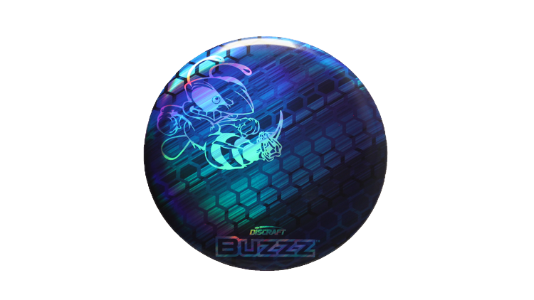 Discraft Honeycomb Full Foil SuperColor Buzzz Midrange Front View