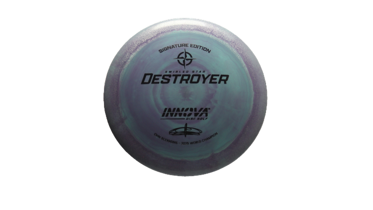 Innova 2025 Ohn Scoggins Signature Edition Swirled Star Destroyer Distance Driver Front View