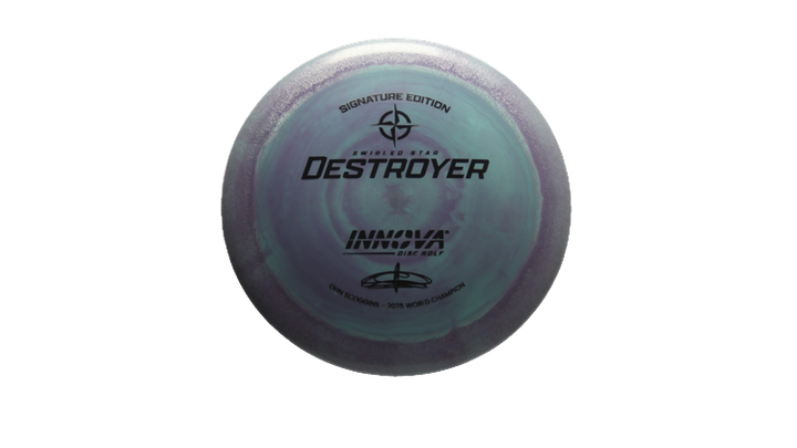 Innova 2025 Ohn Scoggins Signature Edition Swirled Star Destroyer Distance Driver Front View